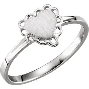 Rings 14K White 7x6 mm Heart Signet Ring51936369PSTWBC WB Choice Jewelry Rings 14K White 7x6 mm Heart Signet Ring51936369PSTWBC WB Choice Jewelry