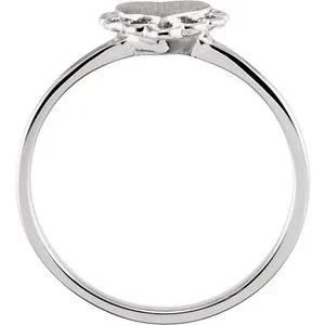 Rings 14K White 7x6 mm Heart Signet Ring51936369PSTWBC WB Choice Jewelry Rings 14K White 7x6 mm Heart Signet Ring51936369PSTWBC WB Choice Jewelry