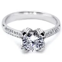 Rings FULLERS PURCHASE FROM PUBLIC TACORI PLATINUM 15 CTTW DIAMOND ENG RING