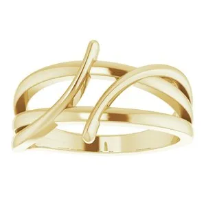 Rings WB Choice Jewelry 14K Yellow 124 mm Freeform Bypass Ring 51769102PSTWBC Rings WB Choice Jewelry 14K Yellow 124 mm Freeform Bypass Ring 51769102PSTWBC