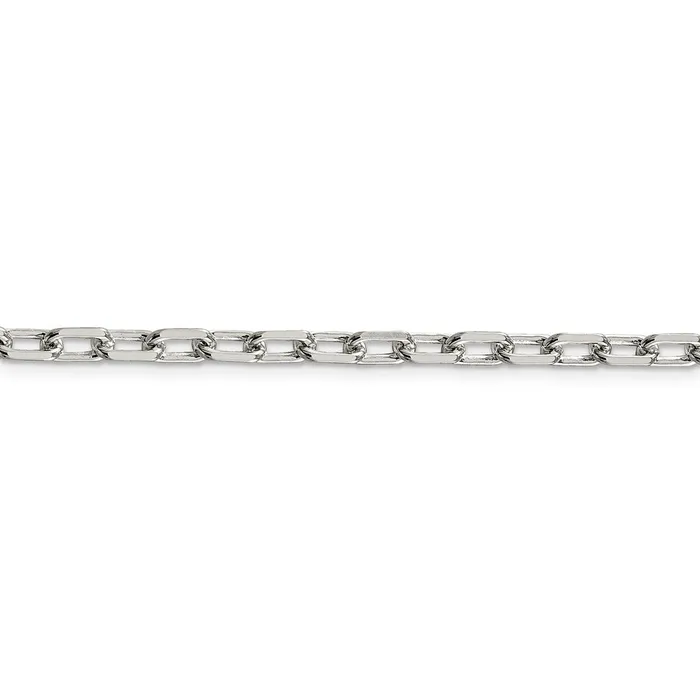 Rings WB Choice Jewelry Sterling Silver 43mm Diamondcut Long Link Cable ChainWBCQAR12018 Rings WB Choice Jewelry Sterling Silver 43mm Diamondcut Long Link Cable ChainWBCQAR12018