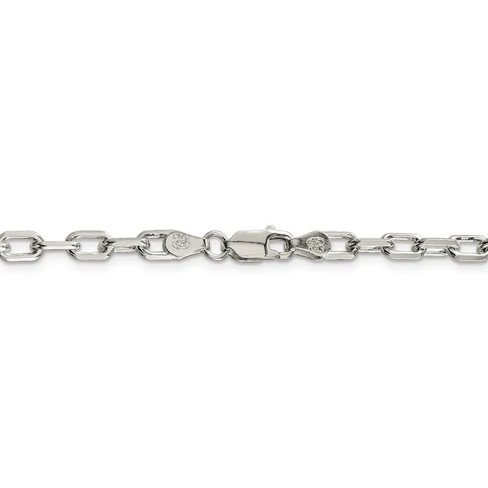 Rings WB Choice Jewelry Sterling Silver 43mm Diamondcut Long Link Cable ChainWBCQAR12018 Rings WB Choice Jewelry Sterling Silver 43mm Diamondcut Long Link Cable ChainWBCQAR12018