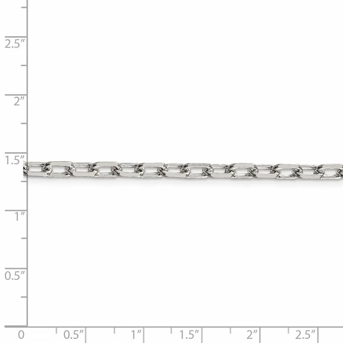 Rings WB Choice Jewelry Sterling Silver 43mm Diamondcut Long Link Cable ChainWBCQAR12018 Rings WB Choice Jewelry Sterling Silver 43mm Diamondcut Long Link Cable ChainWBCQAR12018