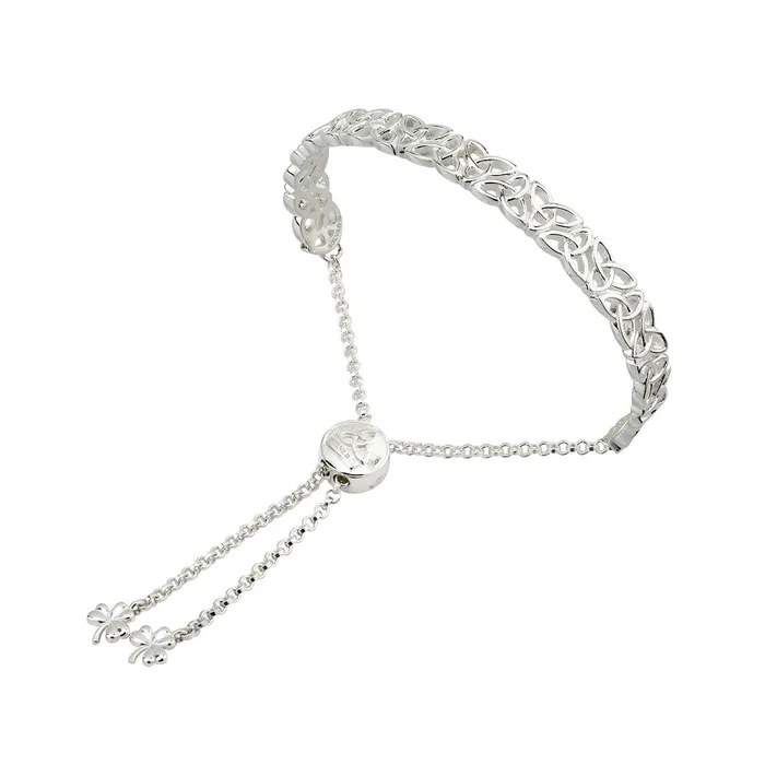 Trinity Knot Draw String Bangle Celtic Collections Bracelets