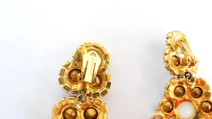 Vintage by Misty Earrings 1960s William De Lillo Shell Earrings