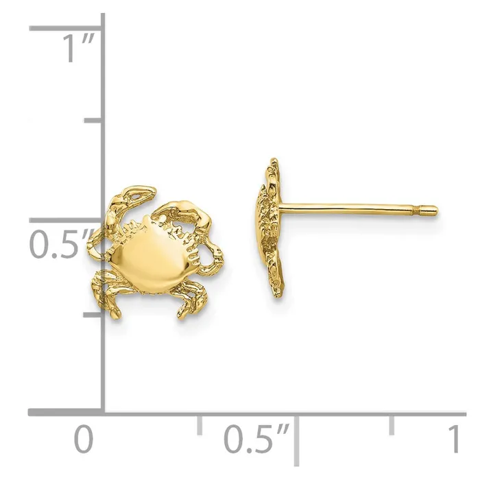 WB Choice Jewelry 10k Crab EarringsWBC10E907 Earrings WB Choice Jewelry 10k Crab EarringsWBC10E907 Earrings