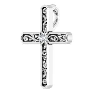 WB Choice Jewelry Necklaces Platinum 03 CTW Diamond Cross Pendant R42357603PSTWBC WB Choice Jewelry Necklaces Platinum 03 CTW Diamond Cross Pendant R42357603PSTWBC