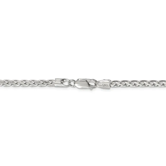 WB Choice Jewelry Rings Sterling Silver 35mm Diamondcut Round Spiga ChainWBCQSR10026 WB Choice Jewelry Rings Sterling Silver 35mm Diamondcut Round Spiga ChainWBCQSR10026