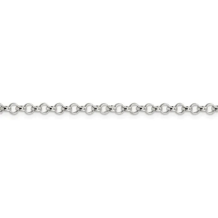 WB Choice Jewelry Rings Sterling Silver 3mm Rolo ChainWBCQFC7442 WB Choice Jewelry Rings Sterling Silver 3mm Rolo ChainWBCQFC7442