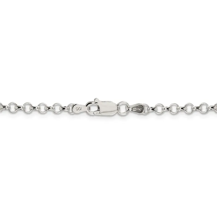 WB Choice Jewelry Rings Sterling Silver 3mm Rolo ChainWBCQFC7442 WB Choice Jewelry Rings Sterling Silver 3mm Rolo ChainWBCQFC7442