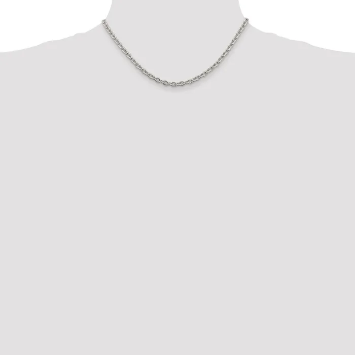 WB Choice Jewelry Sterling Silver 45mm Cable ChainWBCQCL12016 Necklaces WB Choice Jewelry Sterling Silver 45mm Cable ChainWBCQCL12016 Necklaces