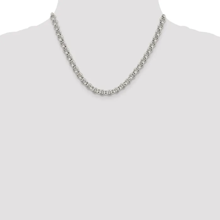 WB Choice Jewelry Sterling Silver 65mm Semisolid Rolo ChainWBCQFC10718 Rings WB Choice Jewelry Sterling Silver 65mm Semisolid Rolo ChainWBCQFC10718 Rings