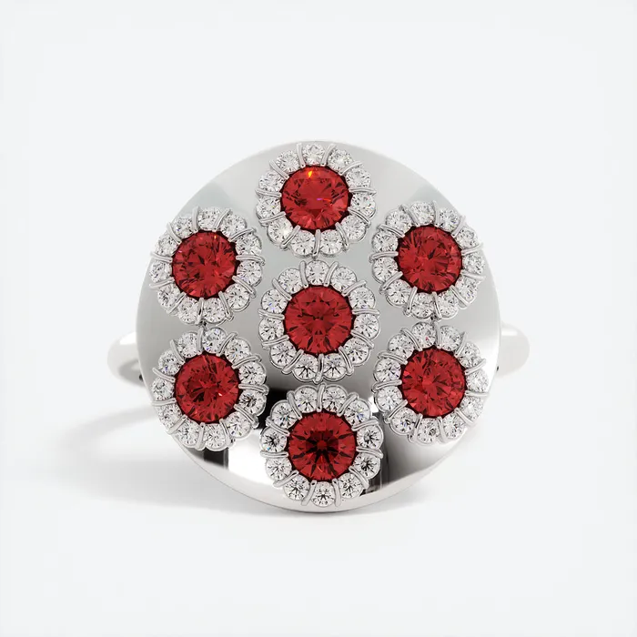 AlbrechtJewellery Rings Red Spinel and Diamond Daisy Ring 14K GoldSpinel Engagement RingDaisy Engagement Ring AlbrechtJewellery Rings Red Spinel and Diamond Daisy Ring 14K GoldSpinel Engagement RingDaisy Engagement Ring