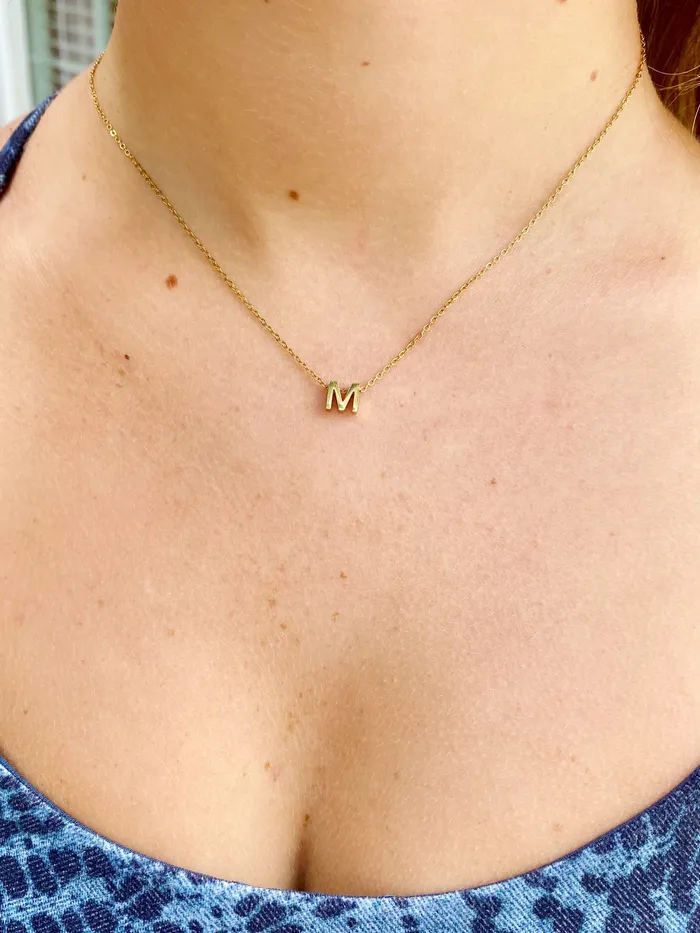 bubs sass Necklaces dainty initial necklace