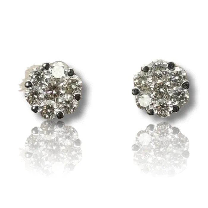 Flower Diamond Earring imakegrillzcom Earrings