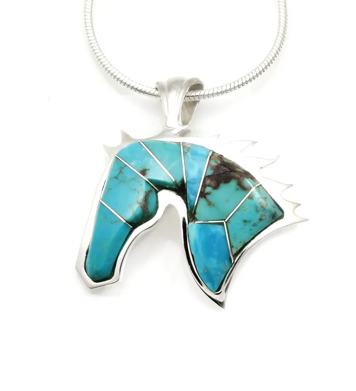 Head of a Horse Pendant Ben Nighthorse Necklaces