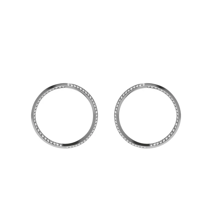 Jack Vartanian STYLE HOOP EARRING IN BLACK RHODIUM PLATED 18K WHITE GOLD WITH DIAMOND Earrings Jack Vartanian STYLE HOOP EARRING IN BLACK RHODIUM PLATED 18K WHITE GOLD WITH DIAMOND Earrings
