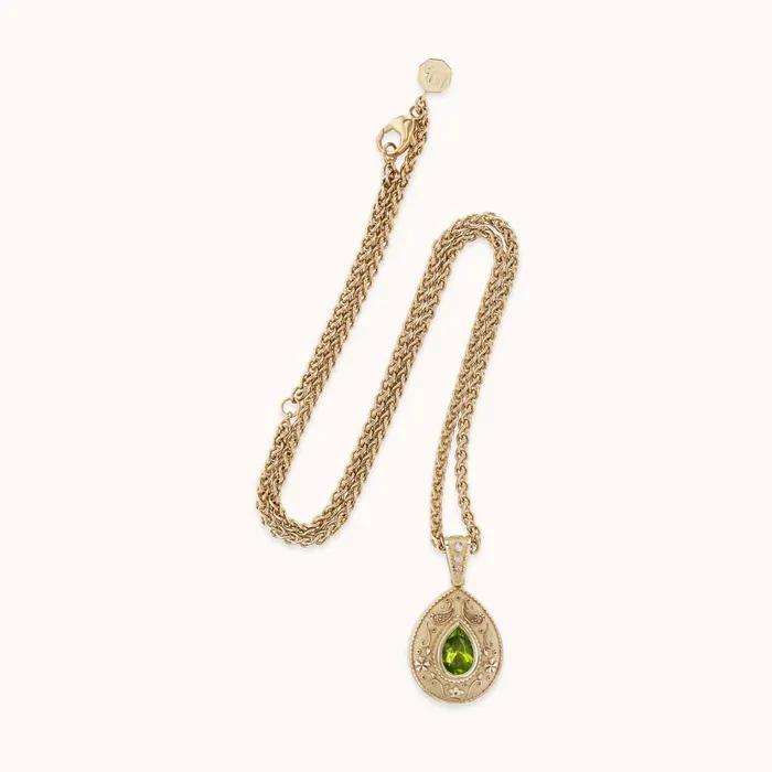 Marlo Laz Necklaces Southwestern Pear Charm Necklace