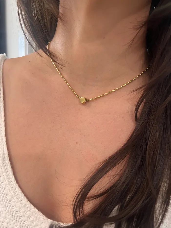 Necklaces simple cube necklace bubs sass