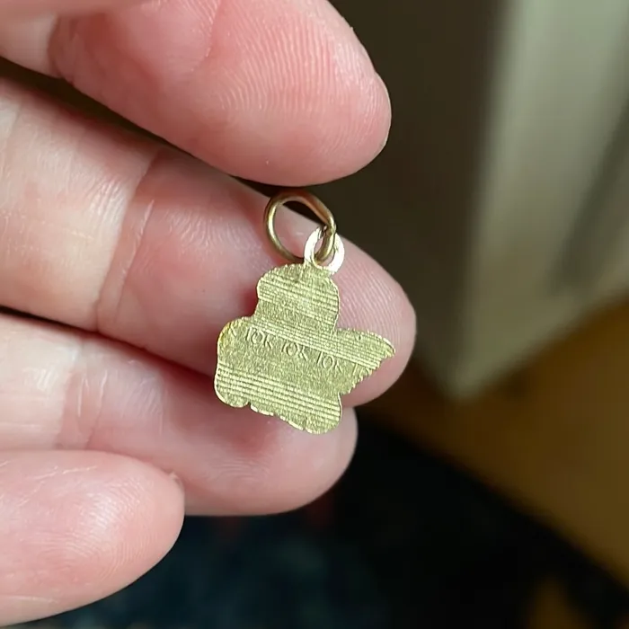 PreStyled Sets Love Vintage Paris Cherub Pendant 10k Gold Vintage
