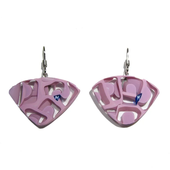 VN Murrine Earrings Murano glass fanshaped earrings Fantasy