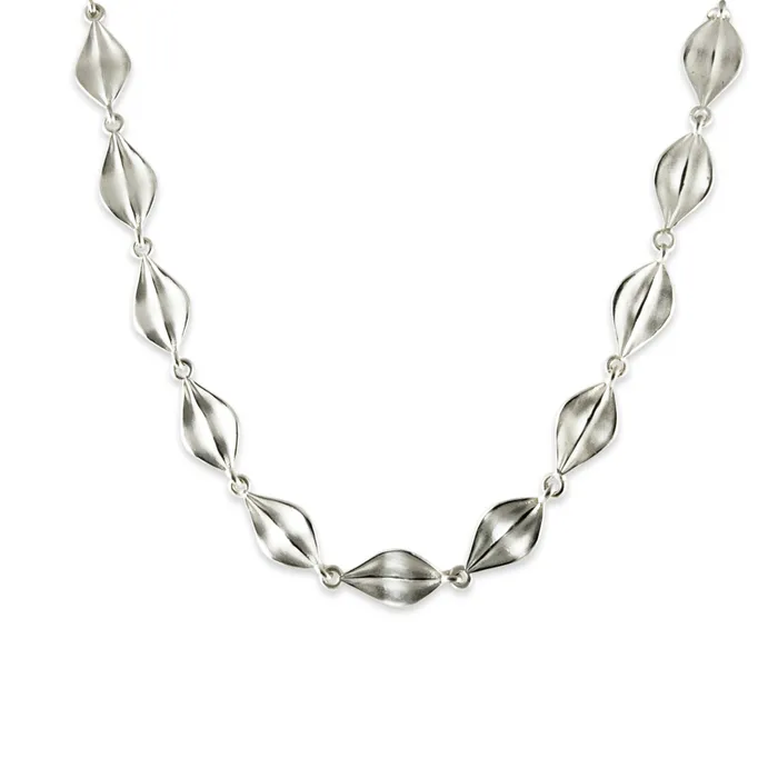 Zina Sterling Leaf Link Necklace Necklaces