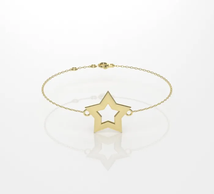 14k Bracelet perfect for any time 5 point Star Style JCM DESIGN JEWELRY Bracelets 14k Bracelet perfect for any time 5 point Star Style JCM DESIGN JEWELRY Bracelets