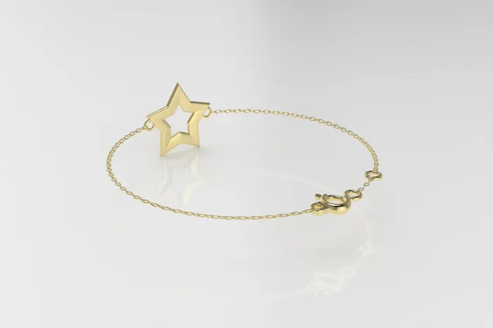 14k Bracelet perfect for any time 5 point Star Style JCM DESIGN JEWELRY Bracelets