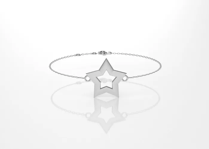 14k Bracelet perfect for any time 5 point Star Style JCM DESIGN JEWELRY Bracelets