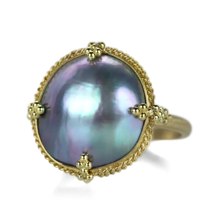 Amali Rings 18k Mabe Pearl Ring
