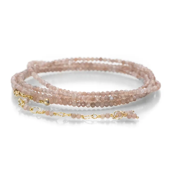 Anne Sportun 18k Mink Moonstone Wrap Bracelet 34 Bracelets