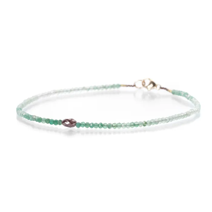 Aventurine and Brown Diamond Bracelet Margaret Solow Bracelets
