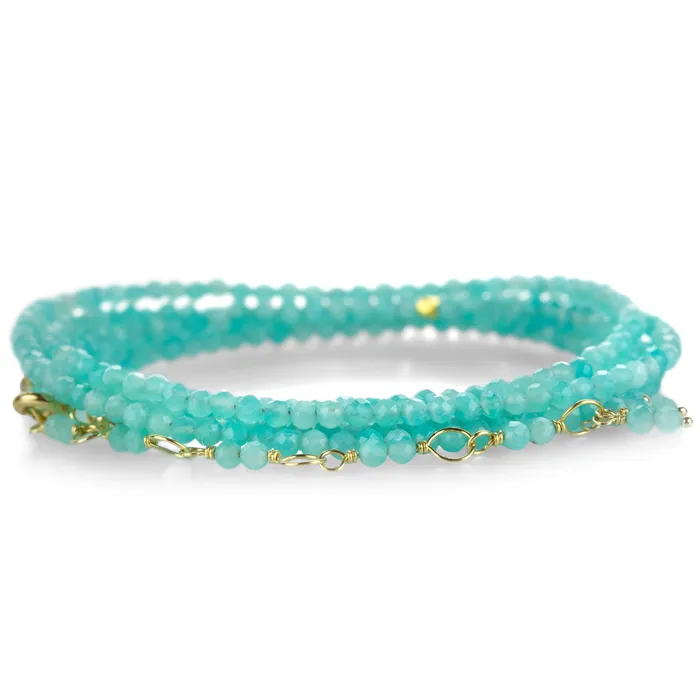 Bracelets Anne Sportun 18k Amazonite Wrap Bracelet