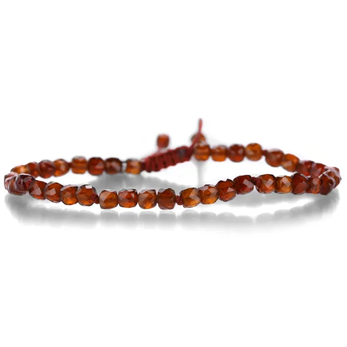 Bracelets Joseph Brooks Faceted 4mm Hessonite Garnet Bracelet