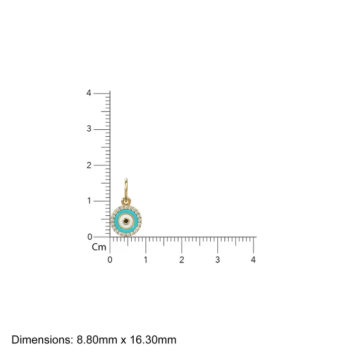 Charm Necklaces Jalvi Co 14k Gold Turquoise and White Diamond Evil Eye Pendant Charm 14k White Diamond and Turquoise Round Evil Eye Charm Lovely Protection Charm Necklaces Jalvi Co 14k Gold Turquoise and White Diamond Evil Eye Pendant Charm 14k White Diamond and Turquoise Round Evil Eye Charm Lovely Protection