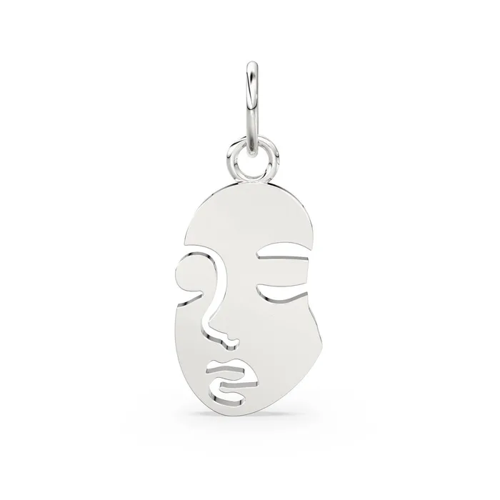 Charm Necklaces Jalvi Co Solid Gold Face Cutout Charm Pendant Pendant Human Face Charm Portrait Pendant Charm Necklaces Jalvi Co Solid Gold Face Cutout Charm Pendant Pendant Human Face Charm Portrait Pendant