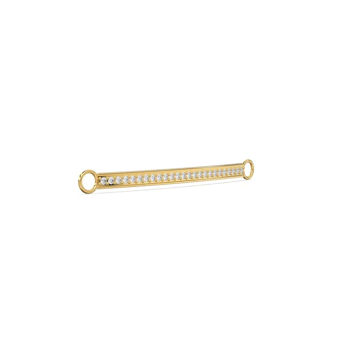 Diamond Pave Setting Bar 14k 18k Solid Gold Spacer Finding Diamond Finding Solid Gold Finding 52x32mm Jalvi Co PreStyled Sets Diamond Pave Setting Bar 14k 18k Solid Gold Spacer Finding Diamond Finding Solid Gold Finding 52x32mm Jalvi Co PreStyled Sets