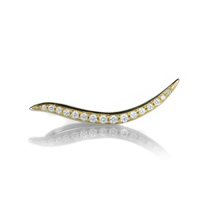 Earrings Anne Sportun 16 Diamond Comet Ear Climber Left Side