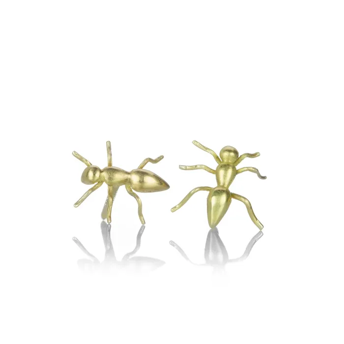 Gabriella Kiss PreStyled Sets 18k Yellow Gold Ant Studs