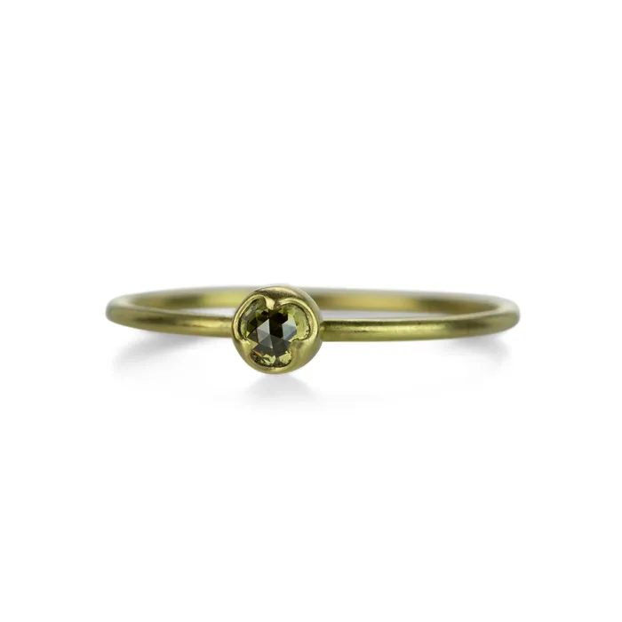 Gabriella Kiss Rings 18k Round Champagne Diamond Ring Gabriella Kiss Rings 18k Round Champagne Diamond Ring