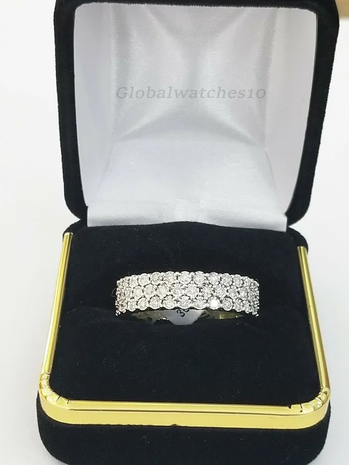Gold and Diamond Rings Mens Band 10k Yellow Gold Genuine Diamonds 075 CT Ring SIZE 10 Three Row DREAL Gold and Diamond Rings Mens Band 10k Yellow Gold Genuine Diamonds 075 CT Ring SIZE 10 Three Row DREAL