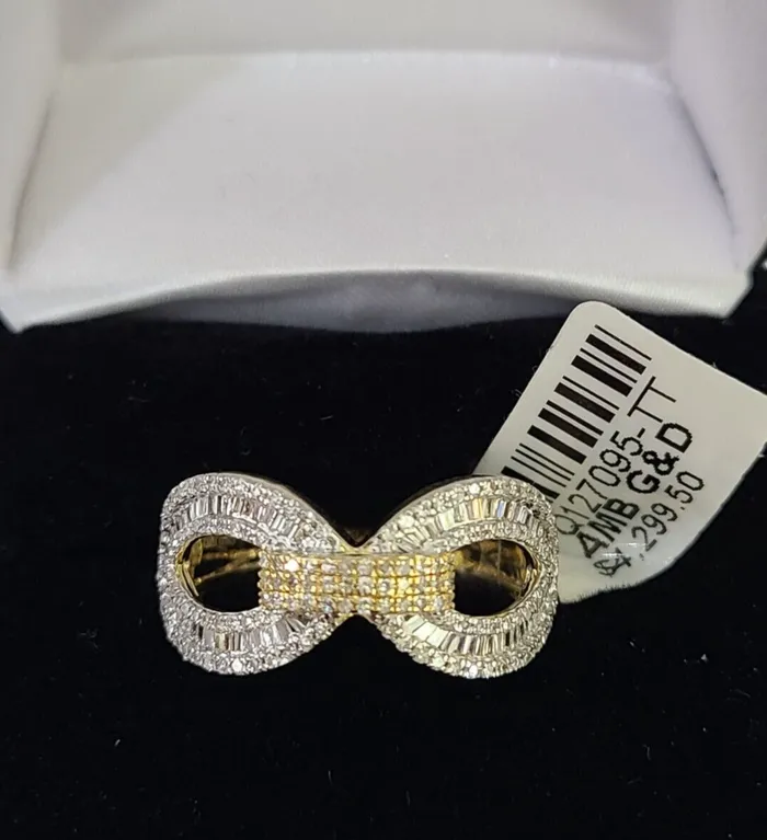 Gold and Diamond Rings Real 10k Yellow Gold Diamond Ladies Ring Women Casual Engagement Wedding Gold and Diamond Rings Real 10k Yellow Gold Diamond Ladies Ring Women Casual Engagement Wedding