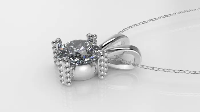 Jcm 21 jewelry Necklaces 14K Gold Pendant with 1 Round Diamond VS1 STT Prong with FILIGREE Only Pendant Included Bell