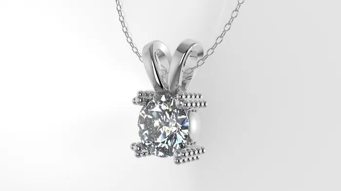 Jcm 21 jewelry Necklaces 14K Gold Pendant with 1 Round Diamond VS1 STT Prong with FILIGREE Only Pendant Included Bell