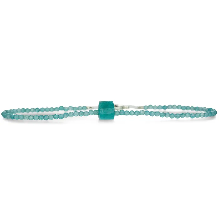 Margaret Solow Bracelets Apatite and Amazonite Beaded Bracelet