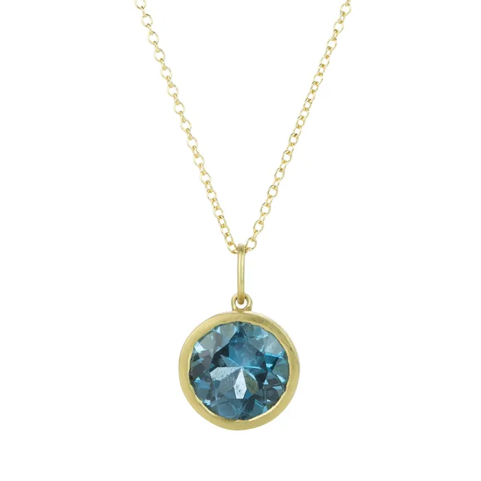 Marian Maurer Necklaces London Blue Topaz City Pendant Necklace