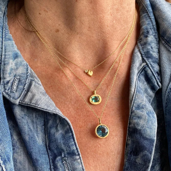 Marian Maurer Necklaces London Blue Topaz City Pendant Necklace Marian Maurer Necklaces London Blue Topaz City Pendant Necklace