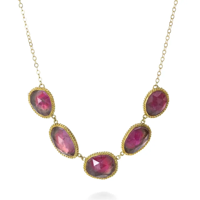 Necklaces Amali One of a Kind Pink Tourmaline Necklace