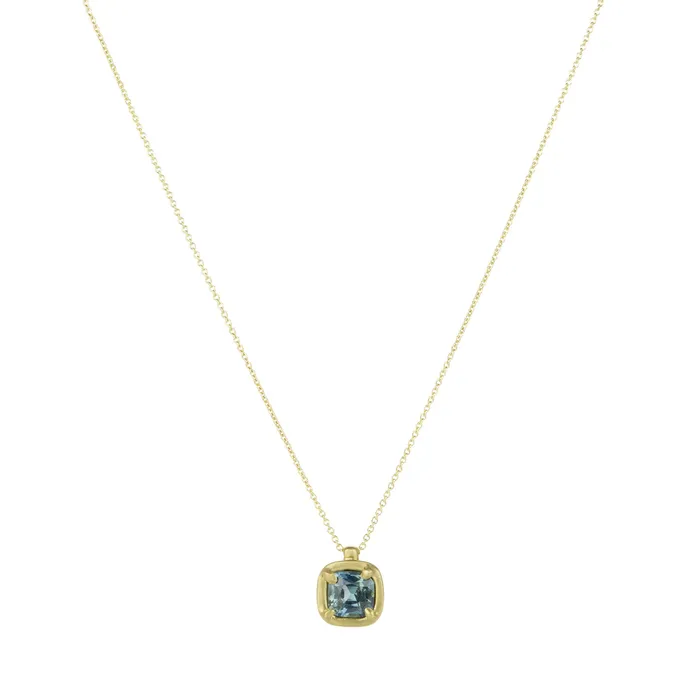 Necklaces Marian Maurer Square Green Sapphire City Pendant Necklace Necklaces Marian Maurer Square Green Sapphire City Pendant Necklace