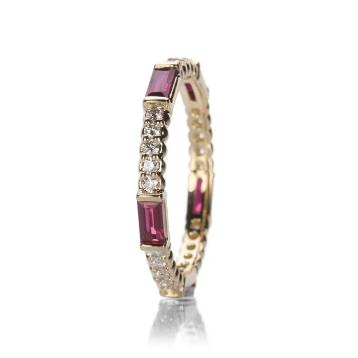Paul Morelli Rings Pinpoint Ruby and Diamond Ring